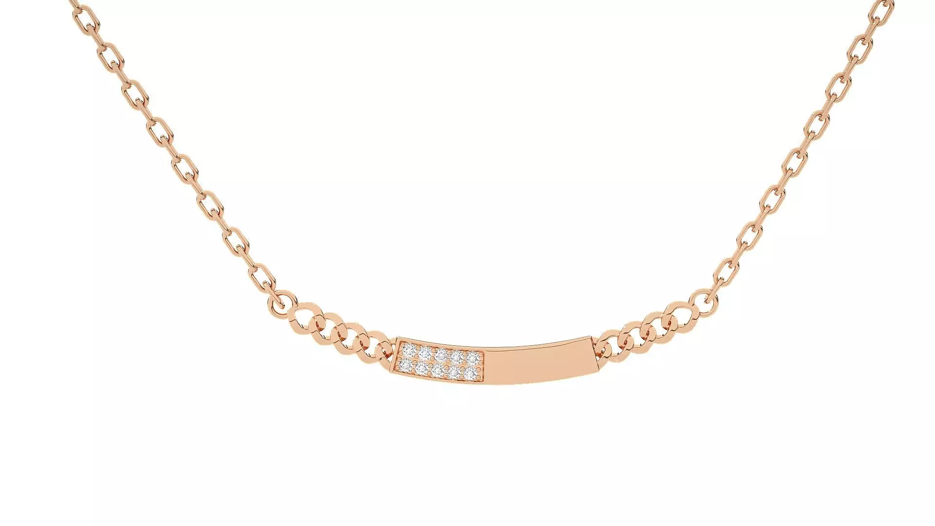 Women Chain pendant 3dm stl render detail  3D print model_0