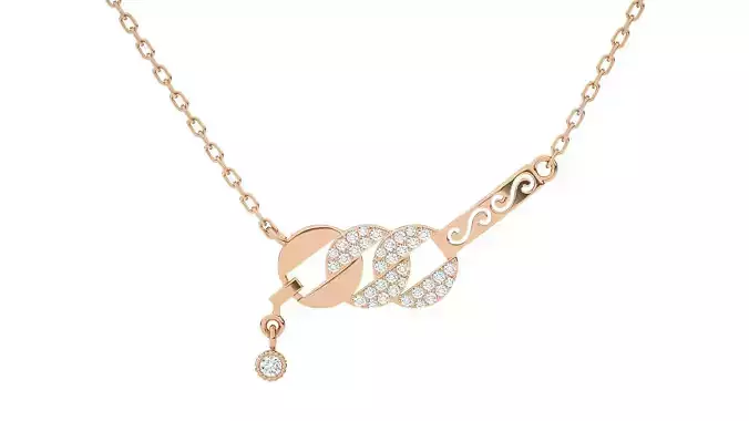 Women pendant 3dm stl render detail 