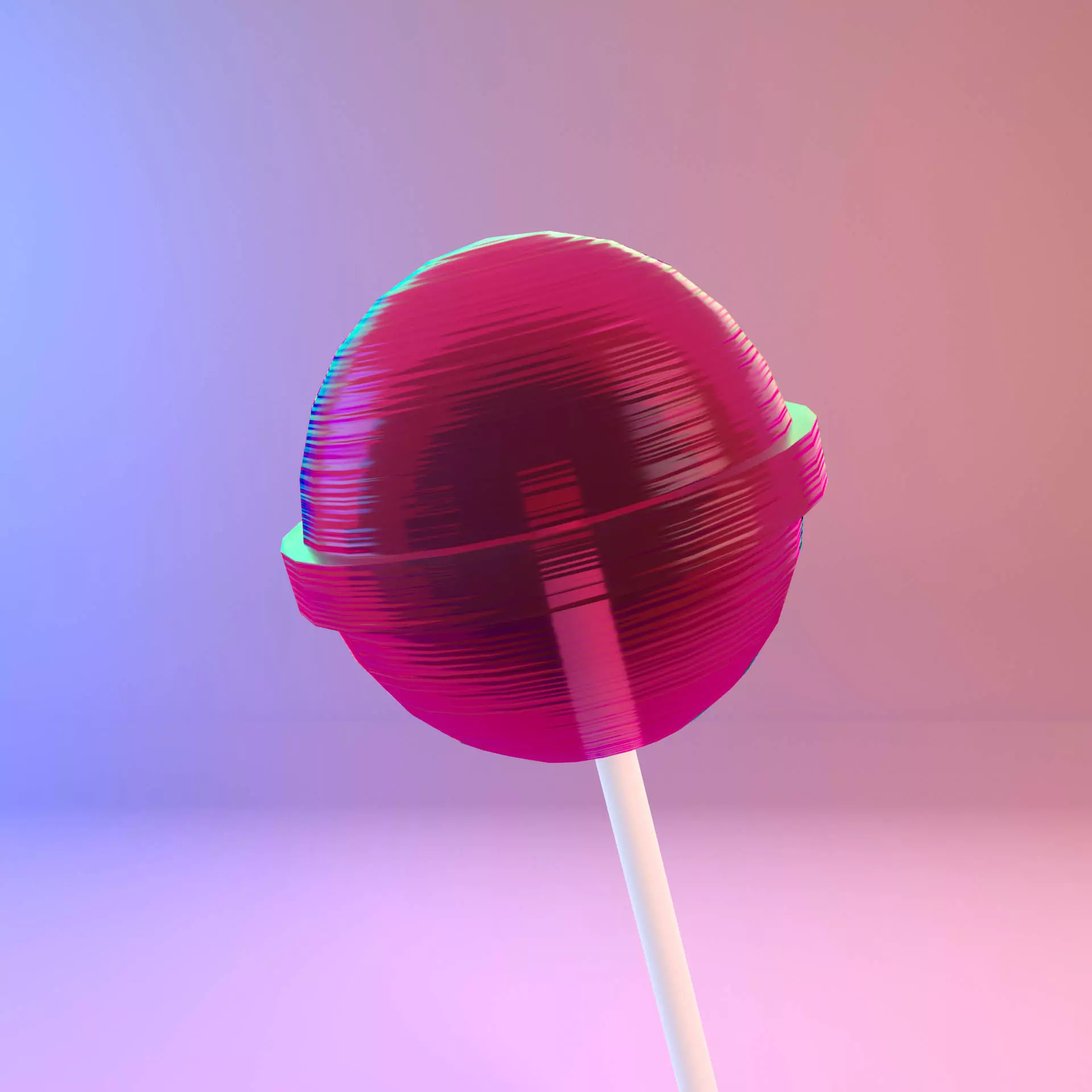 lollipop candy sugar low poly 3d model  Low-poly 3D model_0