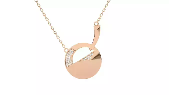 Women Diamond pendant 3dm stl render detail  3D print model