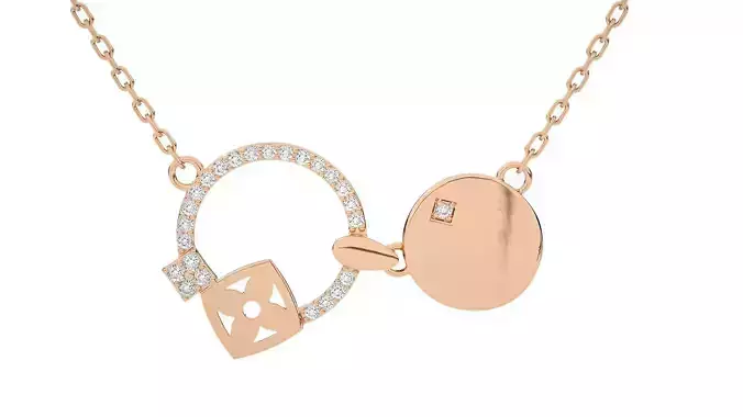 Women pendant 3dm stl render detail 