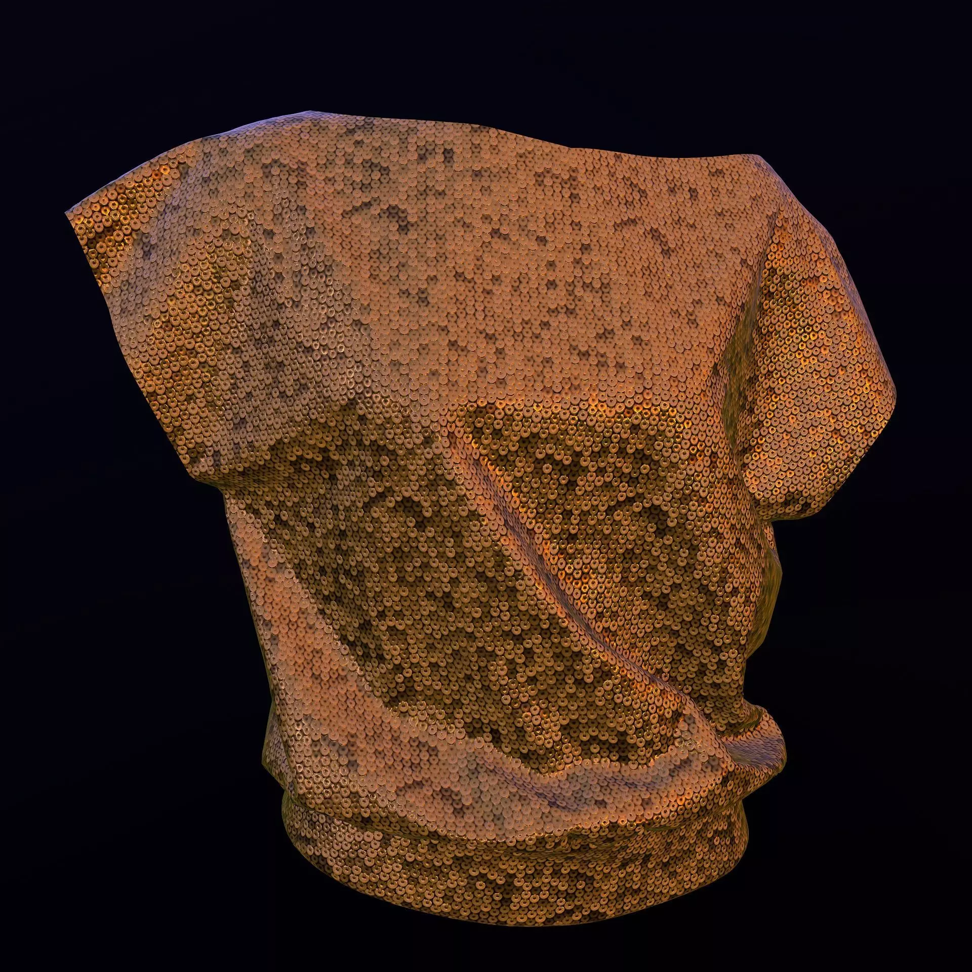 Gold Fabric Material Texture_0