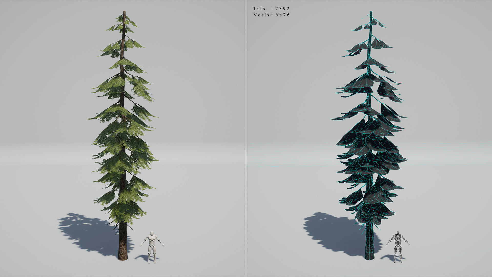 Pine Trees - High Quality Low-Poly Models -UE4-Unity-Vray-Corona Low-poly 3D model_6