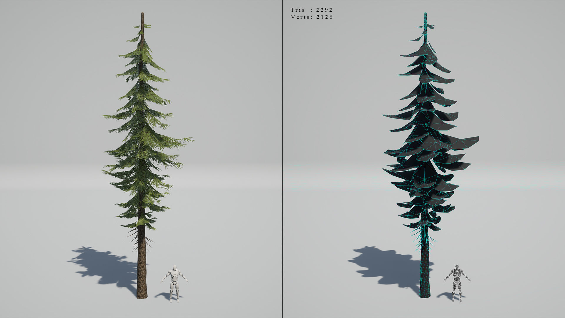Pine Trees - High Quality Low-Poly Models -UE4-Unity-Vray-Corona Low-poly 3D model_7