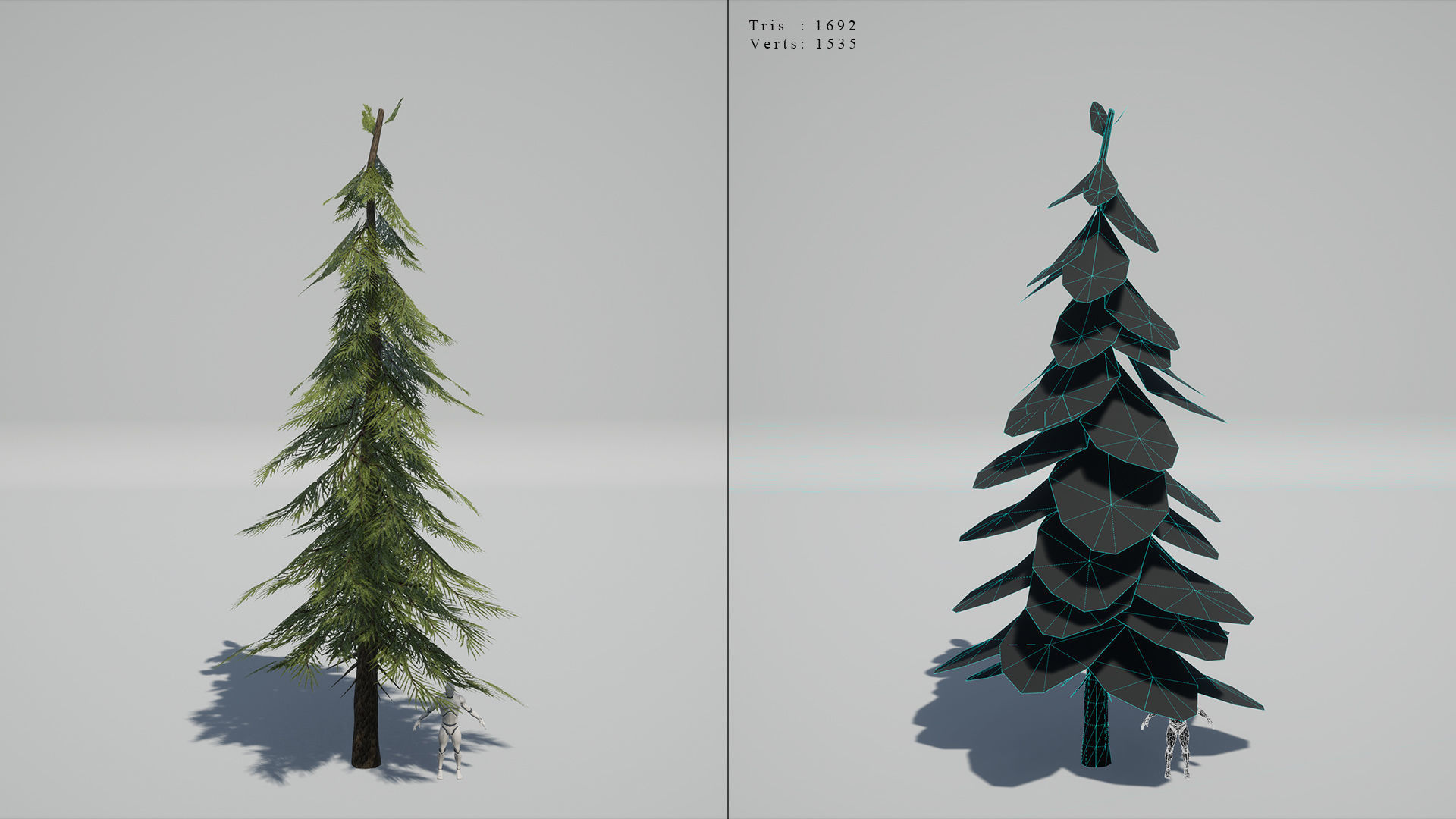 Pine Trees - High Quality Low-Poly Models -UE4-Unity-Vray-Corona Low-poly 3D model_9