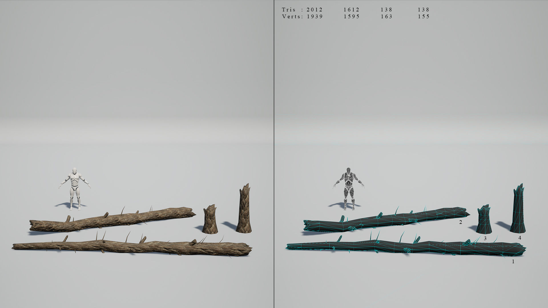 Pine Trees - High Quality Low-Poly Models -UE4-Unity-Vray-Corona Low-poly 3D model_17