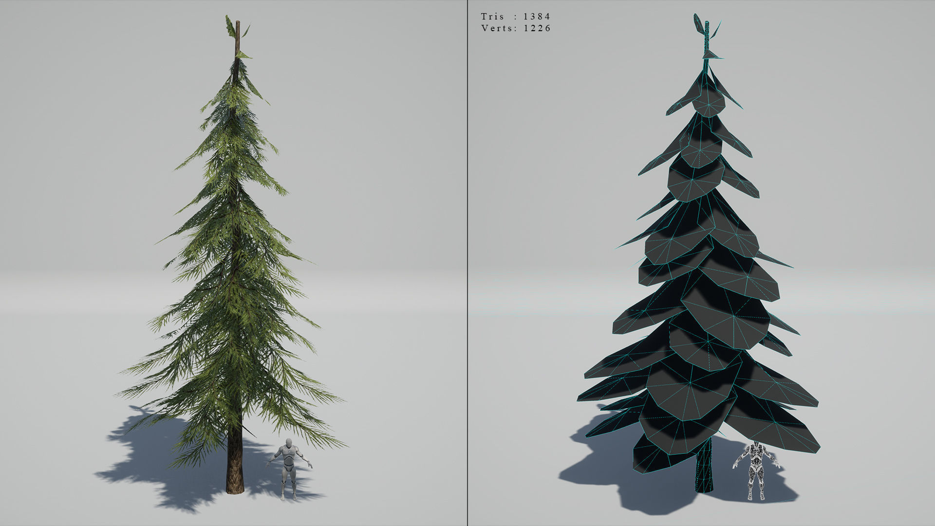 Pine Trees - High Quality Low-Poly Models -UE4-Unity-Vray-Corona Low-poly 3D model_8