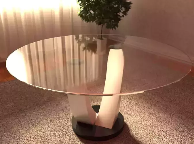 Round coffee table