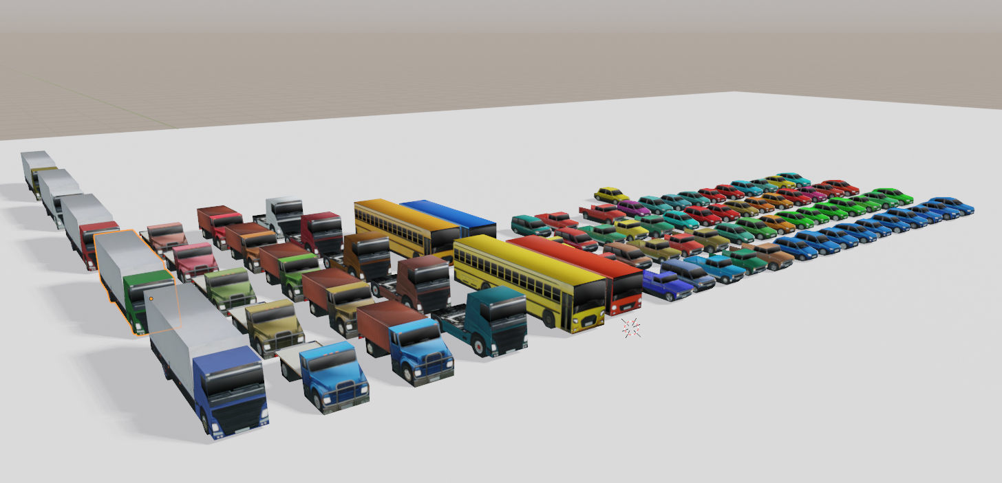 EXTREME Low Poly Vehicles Low-poly 3D model_12