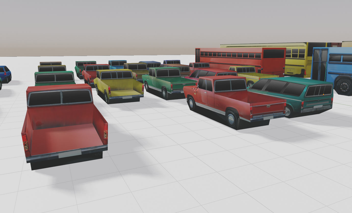 EXTREME Low Poly Vehicles Low-poly 3D model_2