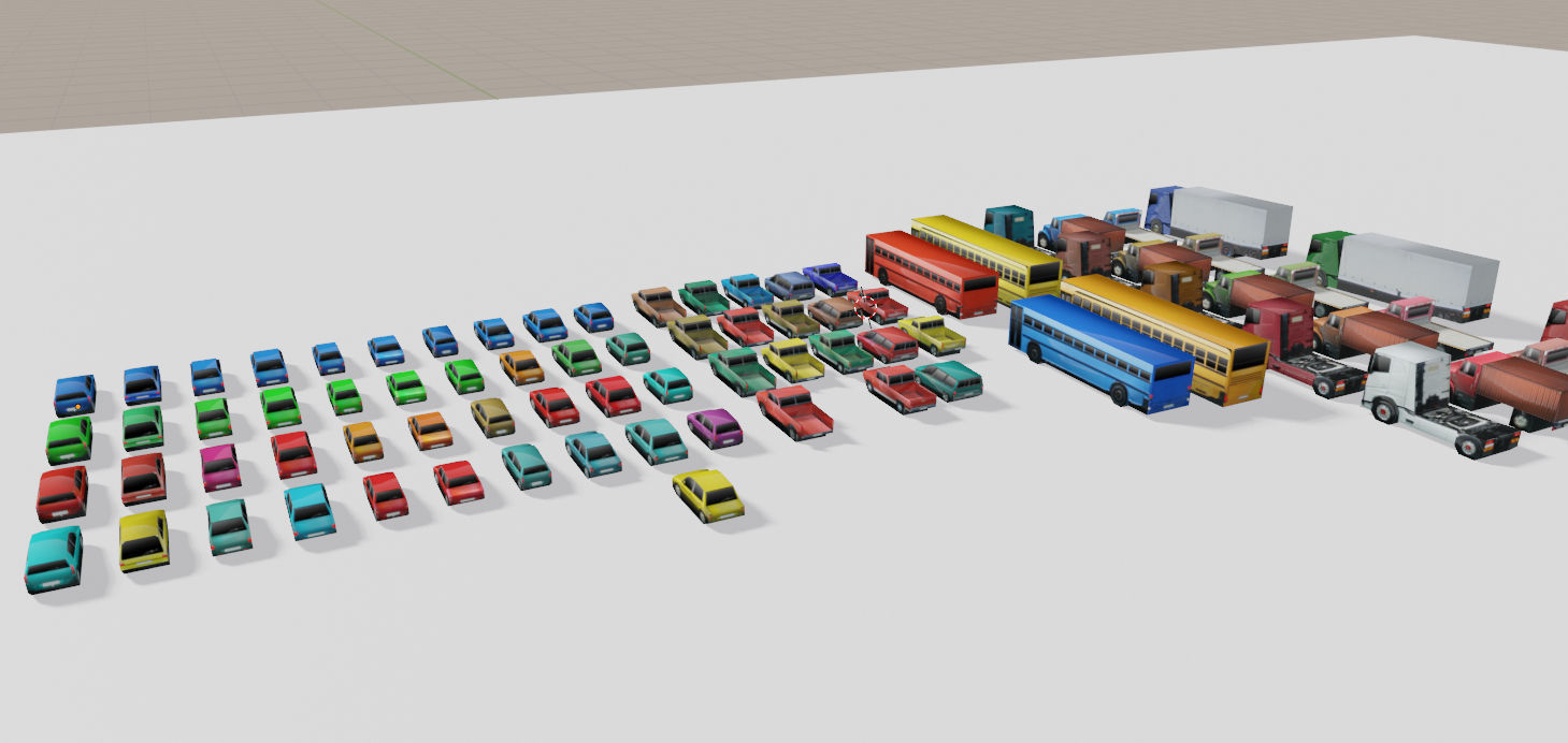 EXTREME Low Poly Vehicles Low-poly 3D model_13