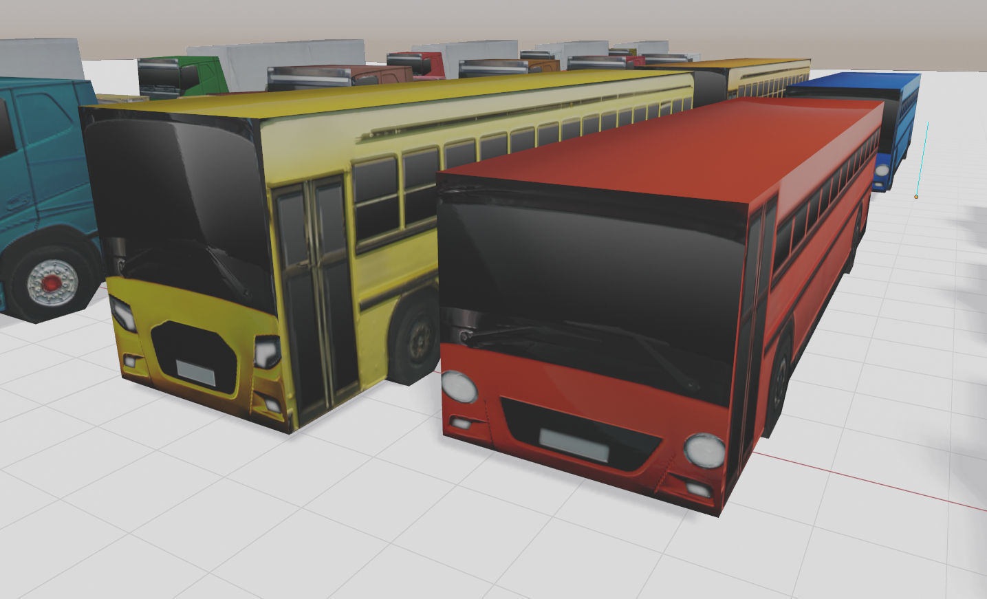 EXTREME Low Poly Vehicles Low-poly 3D model_5