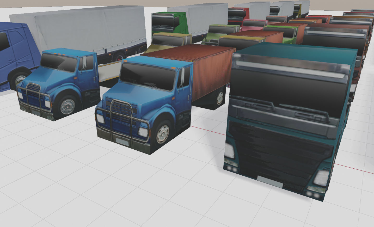 EXTREME Low Poly Vehicles Low-poly 3D model_7