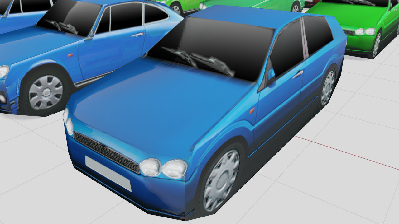 EXTREME Low Poly Vehicles Low-poly 3D model_3