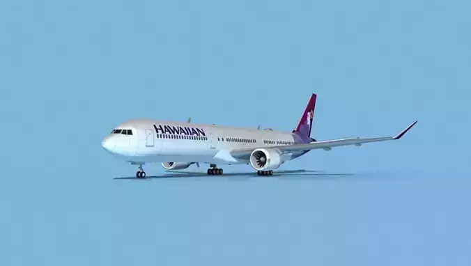 Boeing 767-400 Hawaiian 3D model
