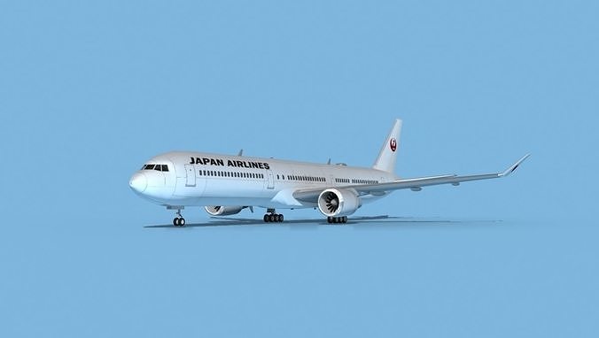 Boeing 767-400 Japan Air Lines 3D model