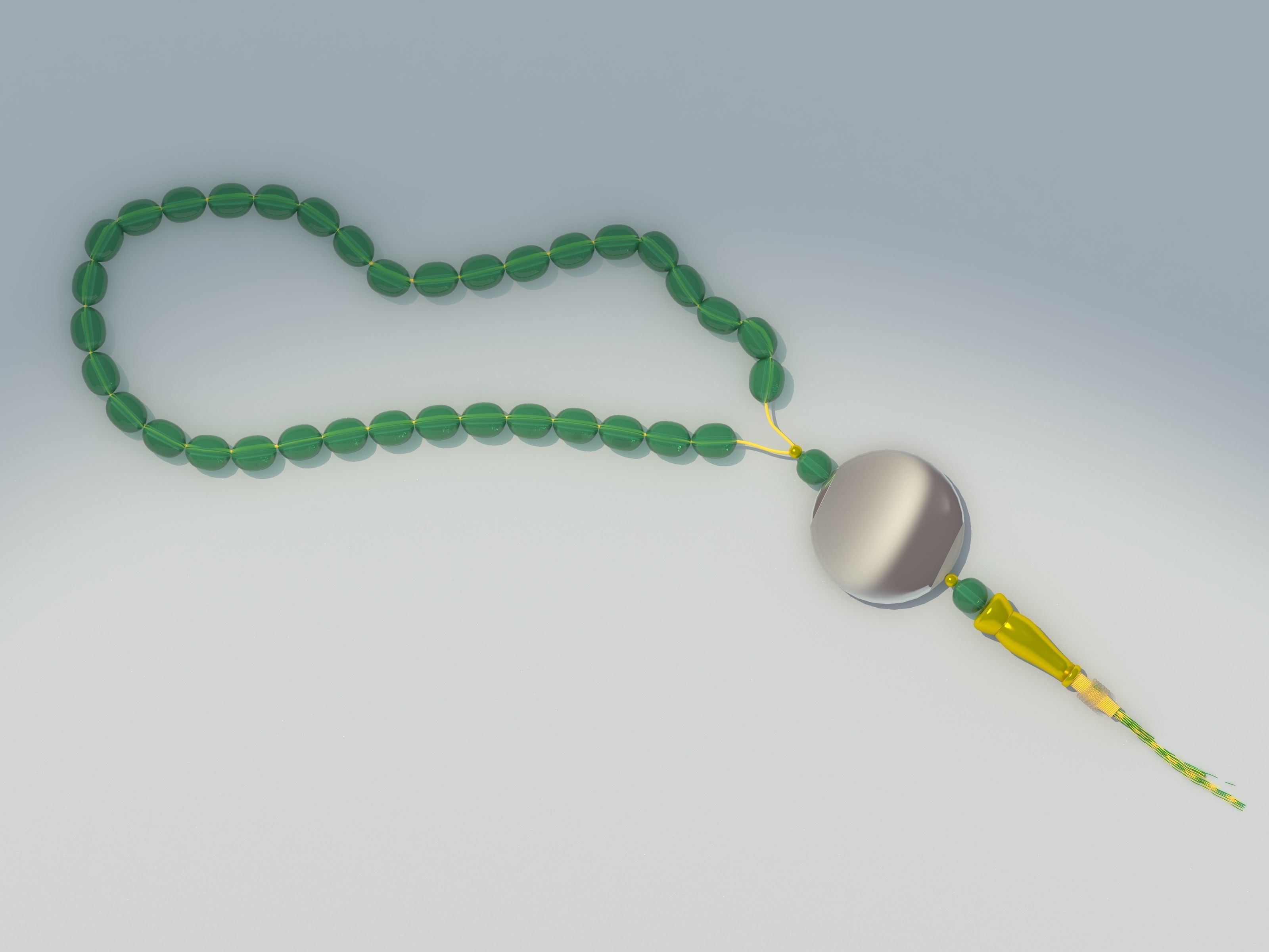 Islamic Prayer Beads Masbaha 3D model 3D model_2