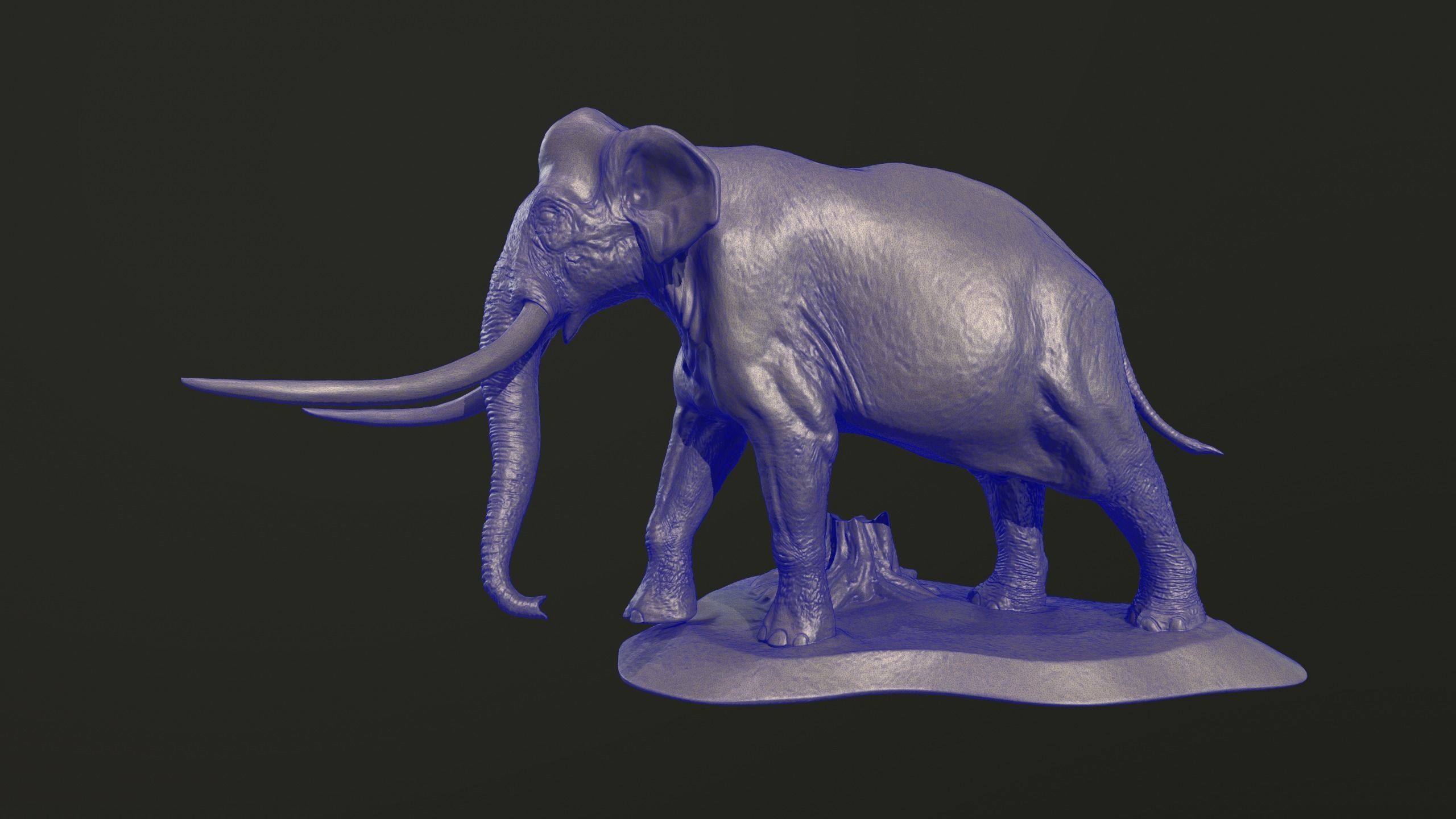 Palaeoloxodon antiquus  3D print model_10