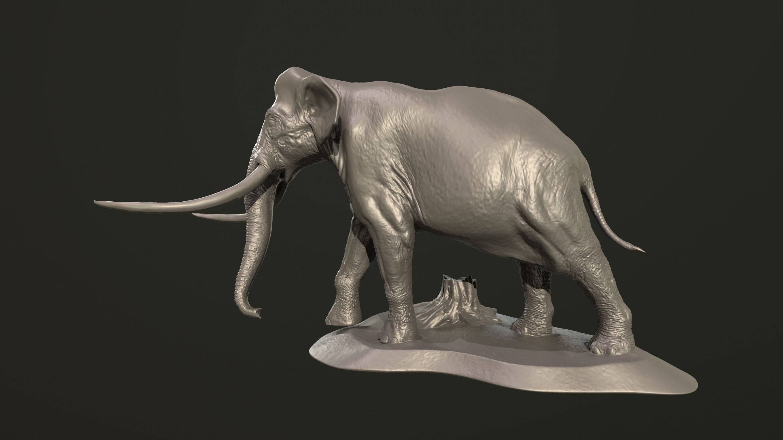 Palaeoloxodon antiquus  3D print model_7