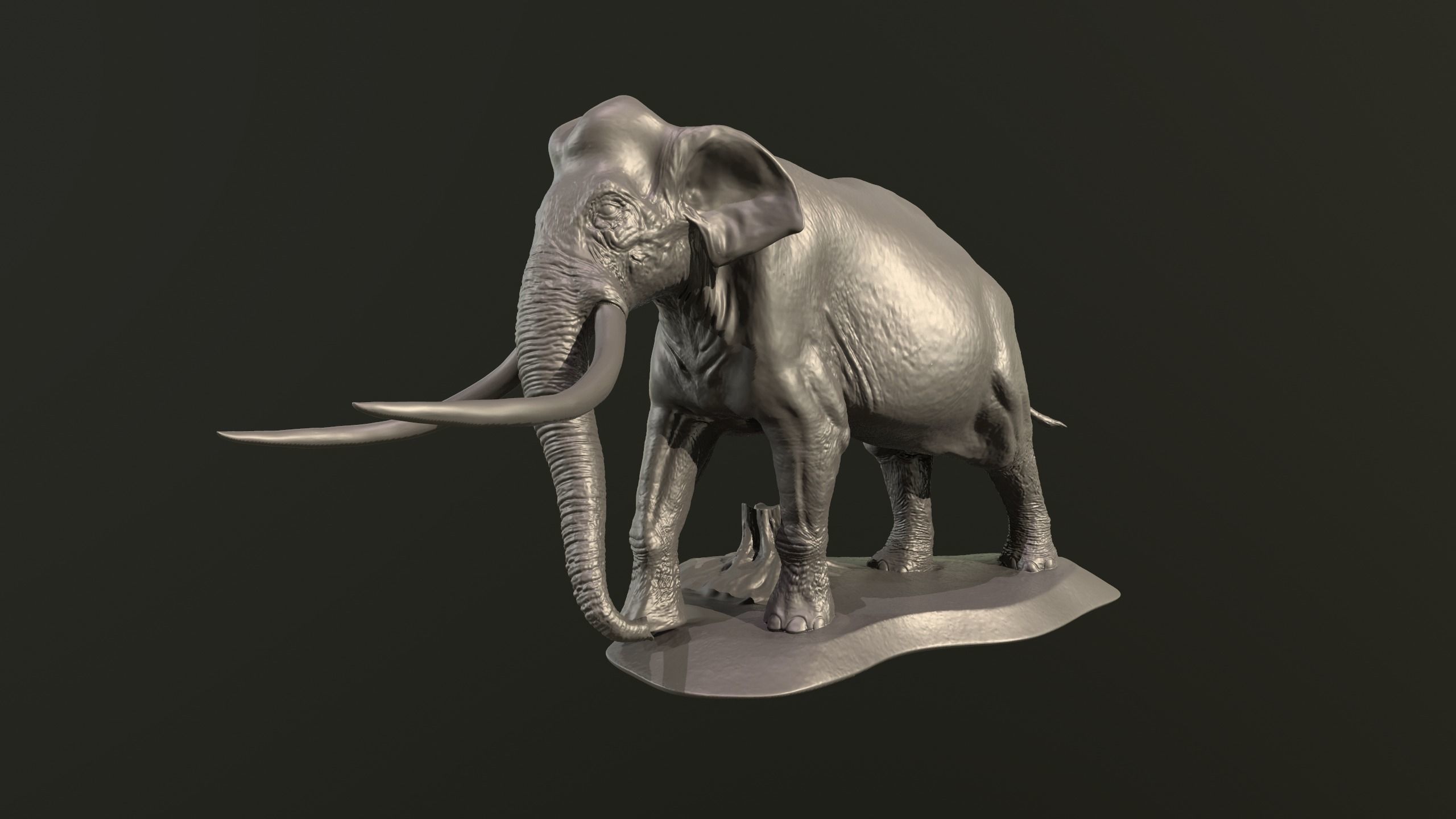 Palaeoloxodon antiquus  3D print model_9