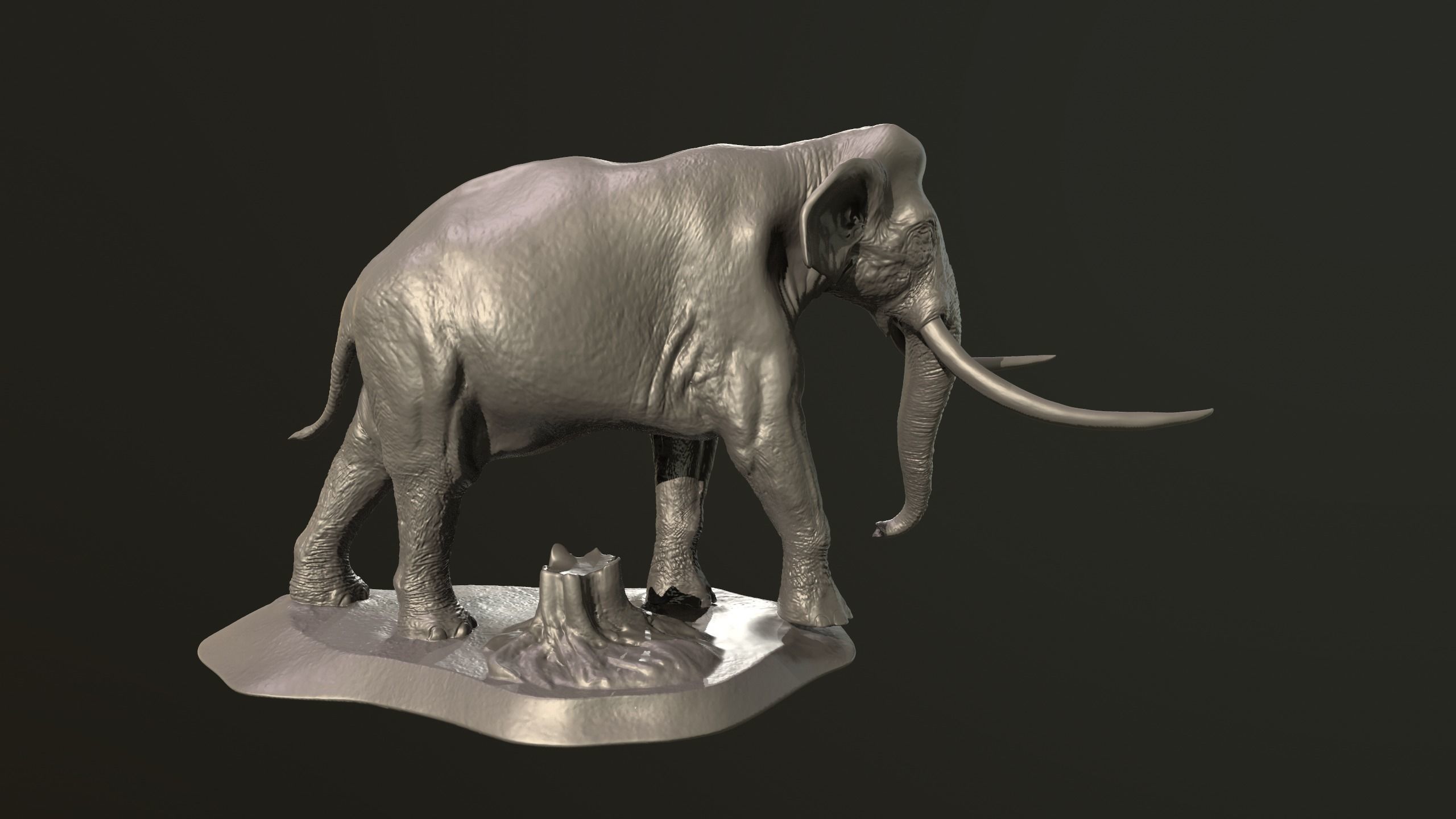 Palaeoloxodon antiquus  3D print model_5