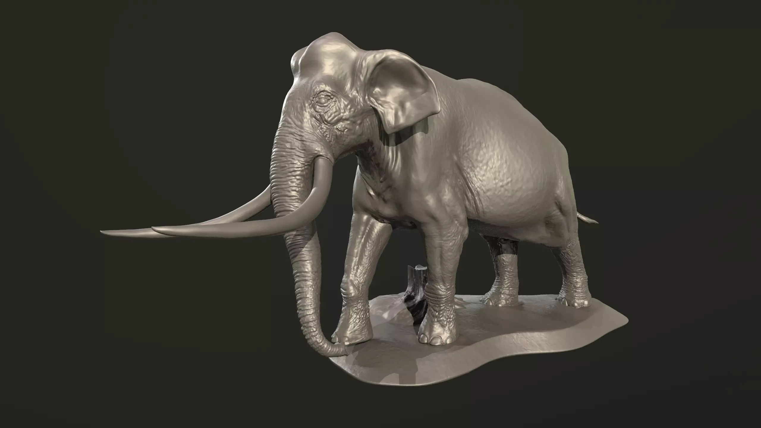 Palaeoloxodon antiquus  3D print model_0