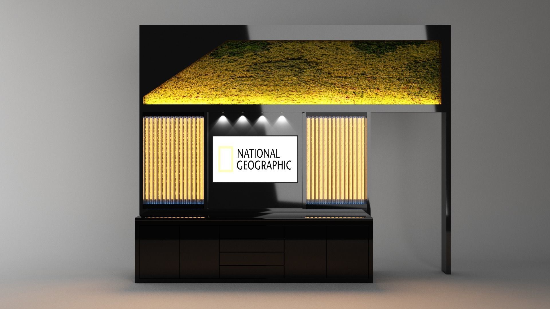 Bubble Wall Bar Tv Unit 3D model_3