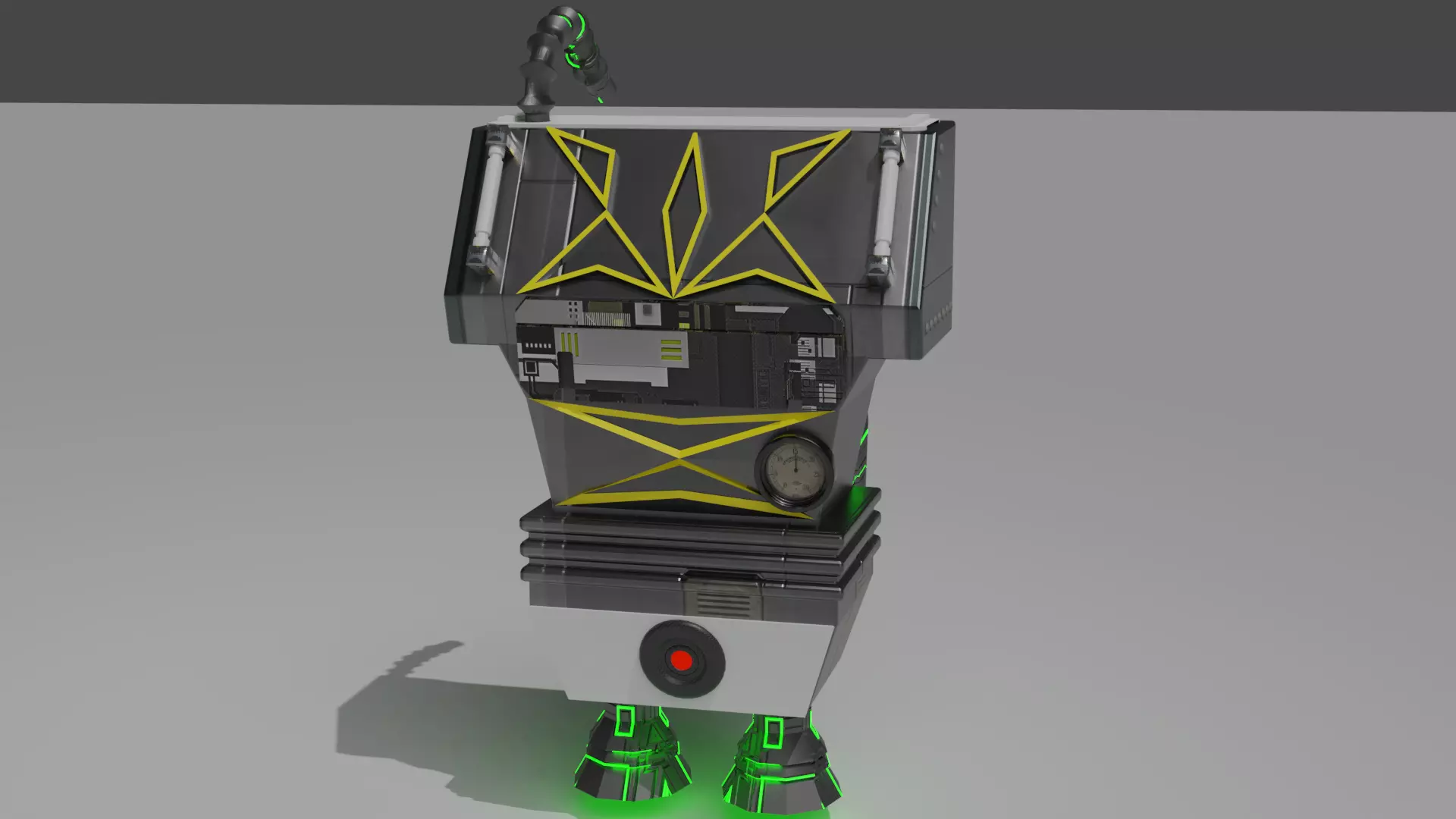 Sci-Fi BagPack Free 3D model