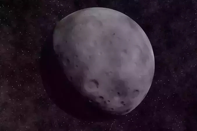 rocky planet 003-alfa Low-poly 3D model