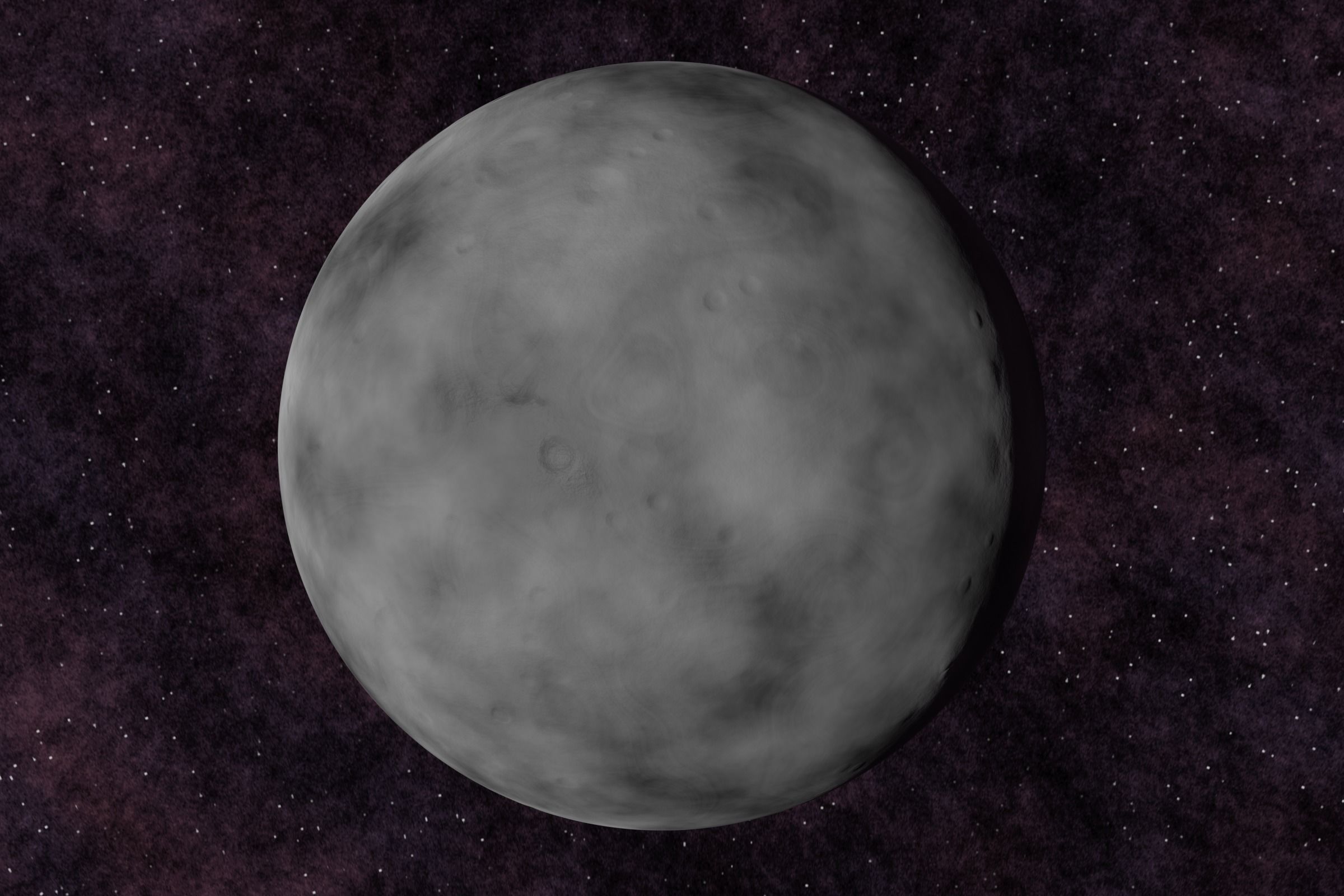 rocky planet 003-alfa Low-poly 3D model_2