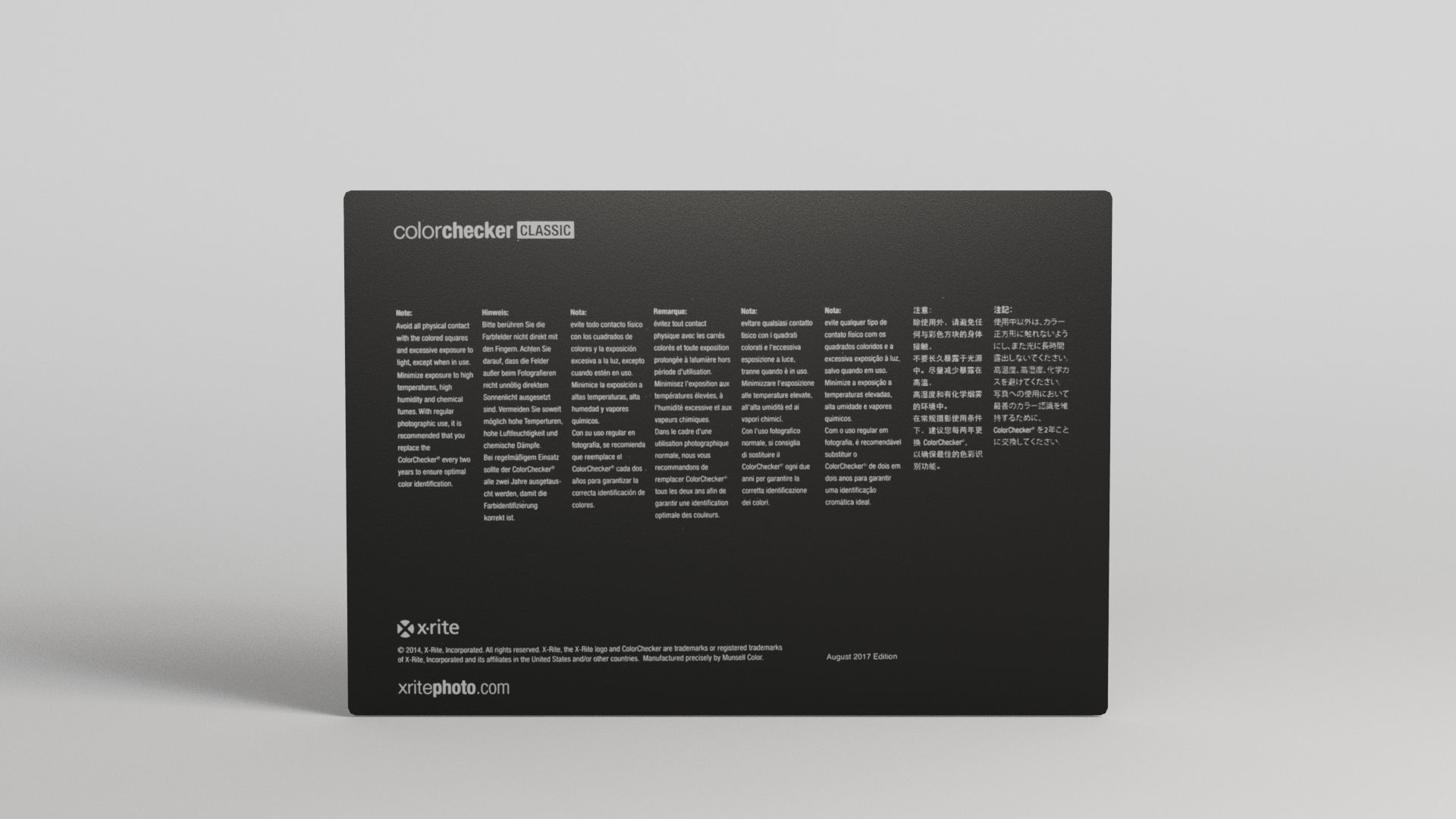 X-Rite Color Checker Low-poly 3D model_3