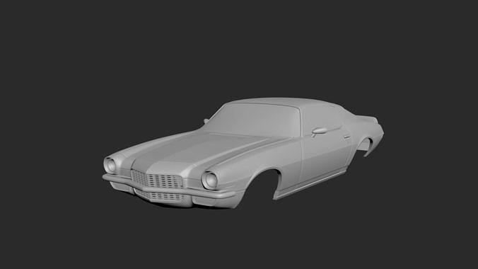 Chevrolet Camaro 1970 Body For Print 3D print model