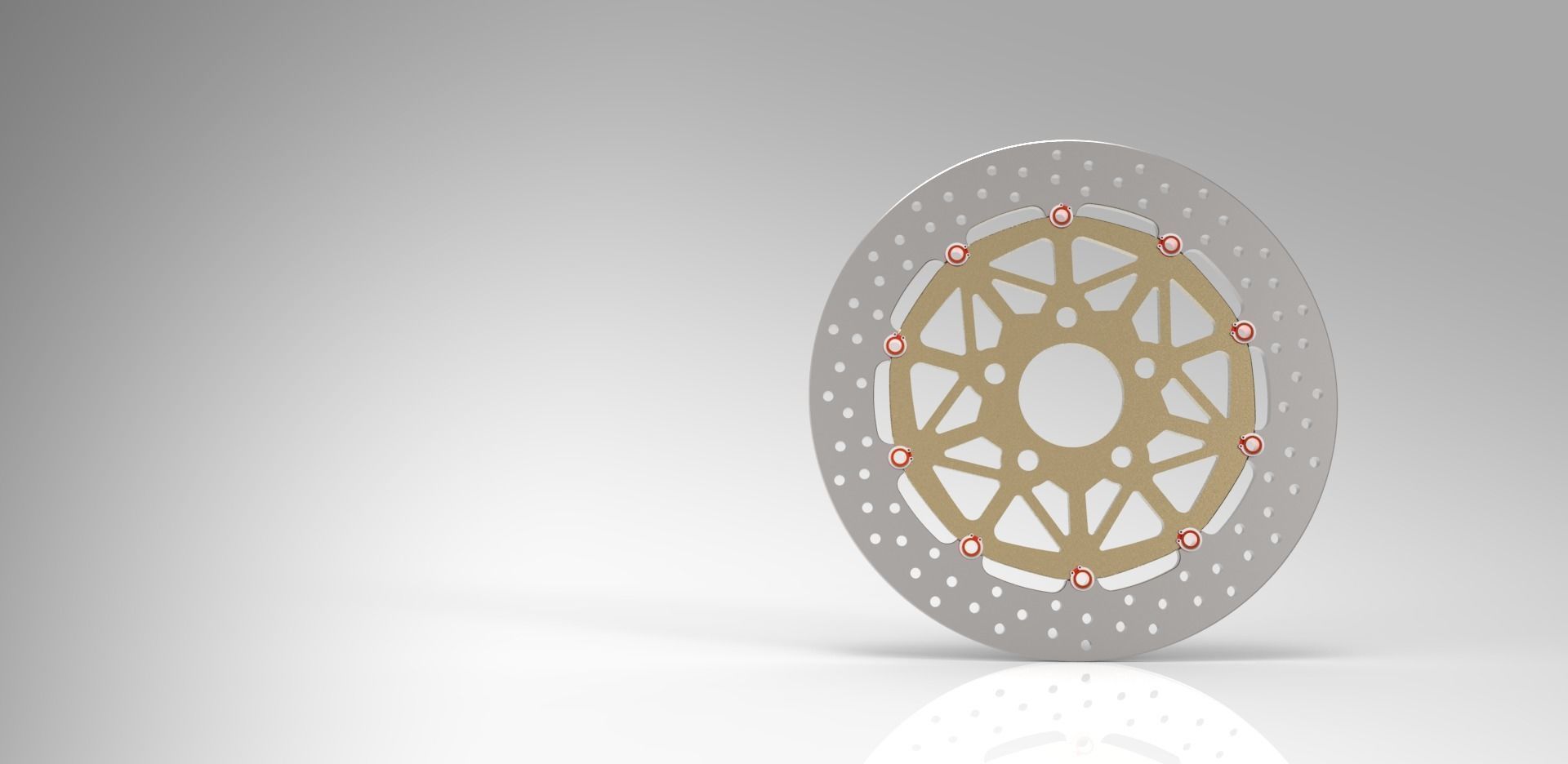 200mm BRAKE DISK for motor bike or scooter 3D print model_3