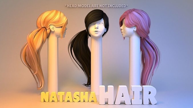 Natasha Hair 3D model