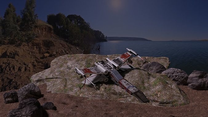 X-wing star wars x - wing fighter 3D print model