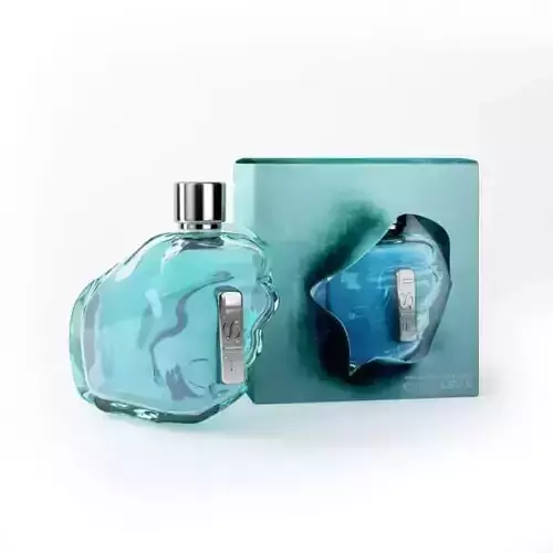 Modern Blue Perfume Bottle
