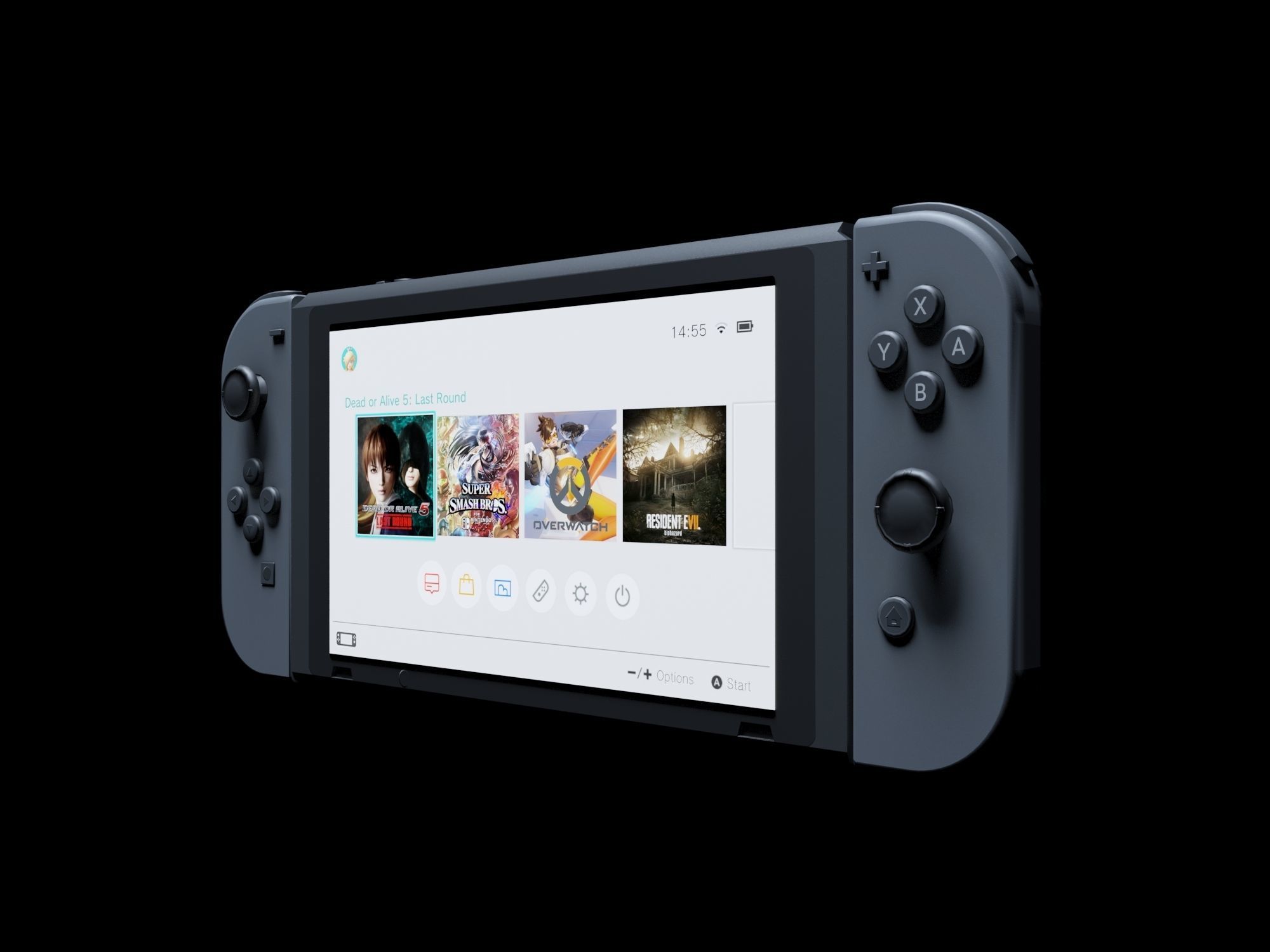 nintendo switch Low-poly 3D model_3