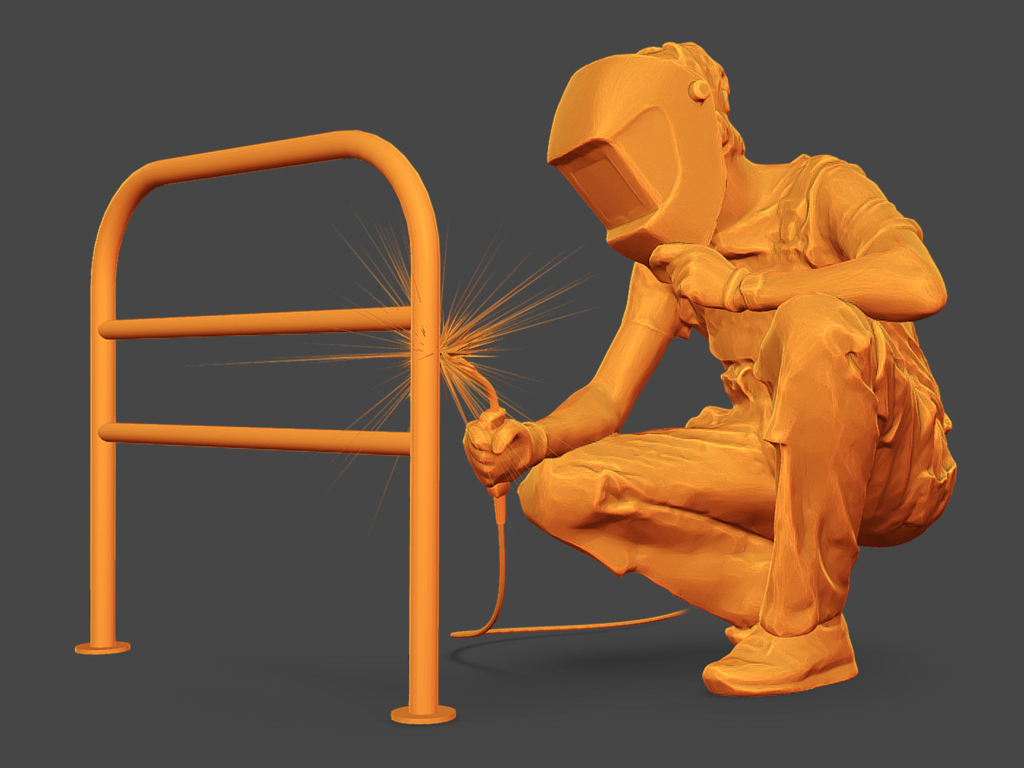 Stylized Car Mechanics Characters 3D Model Collection_42