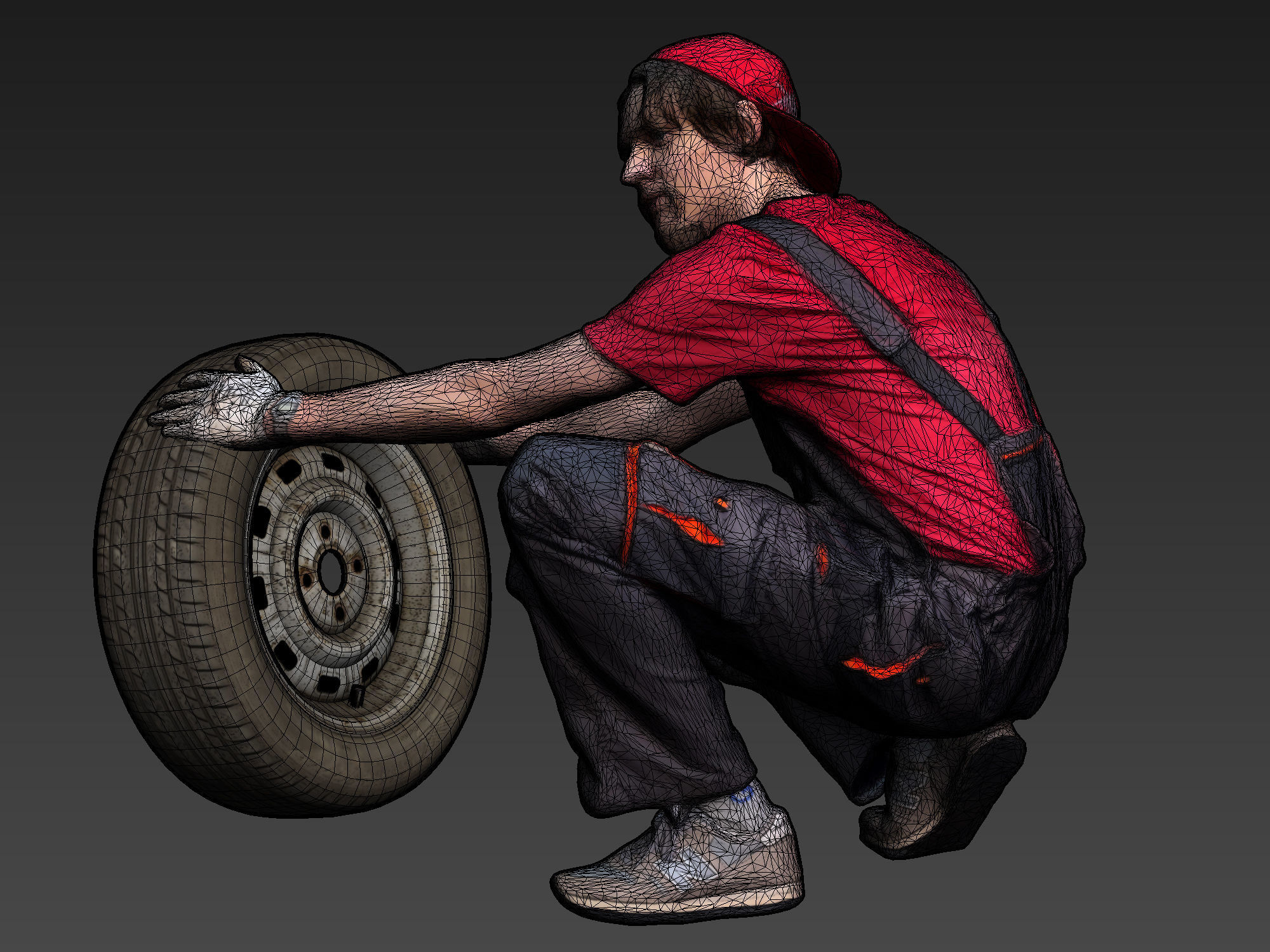 Stylized Car Mechanics Characters 3D Model Collection_36
