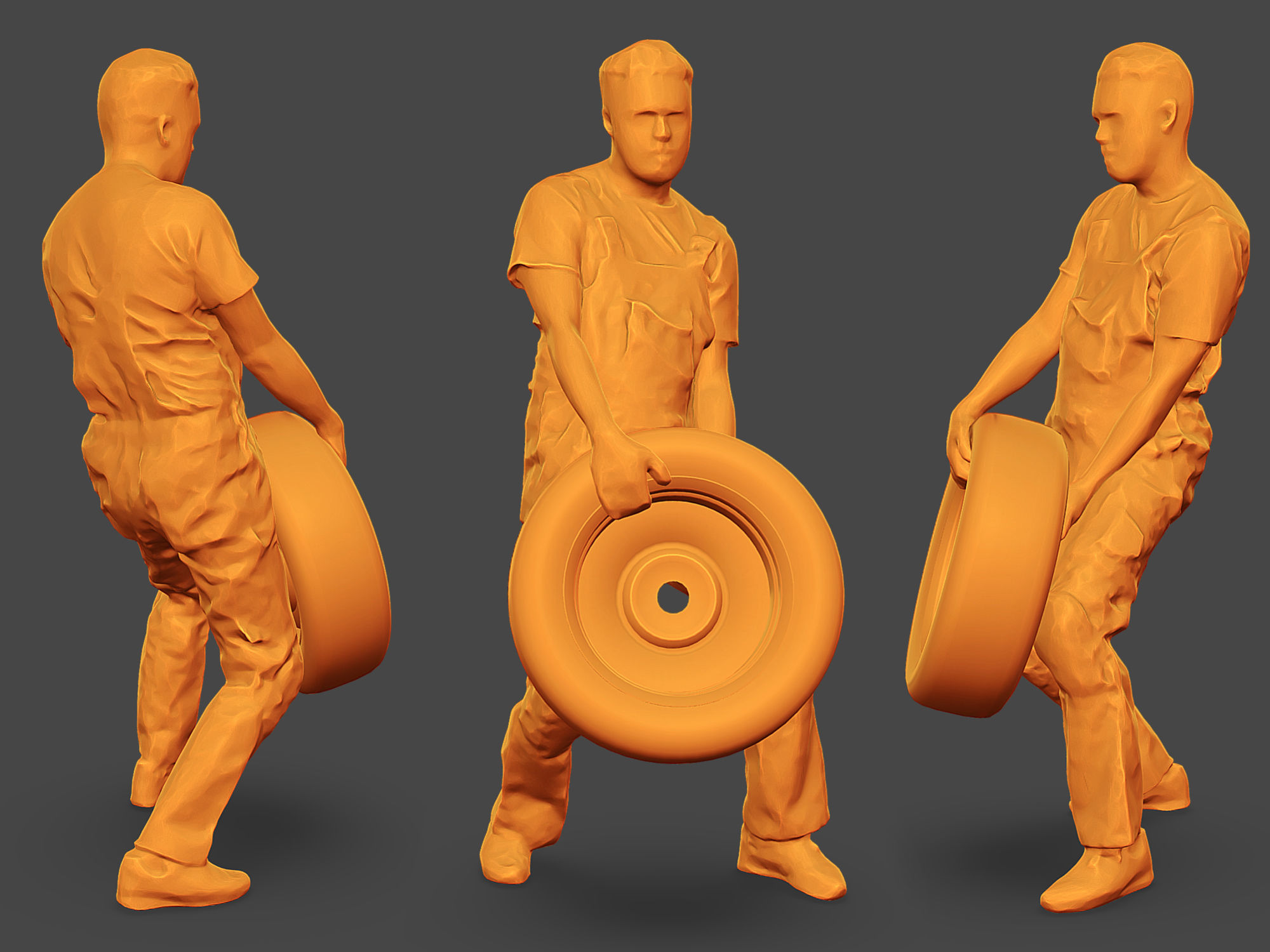 Stylized Car Mechanics Characters 3D Model Collection_22