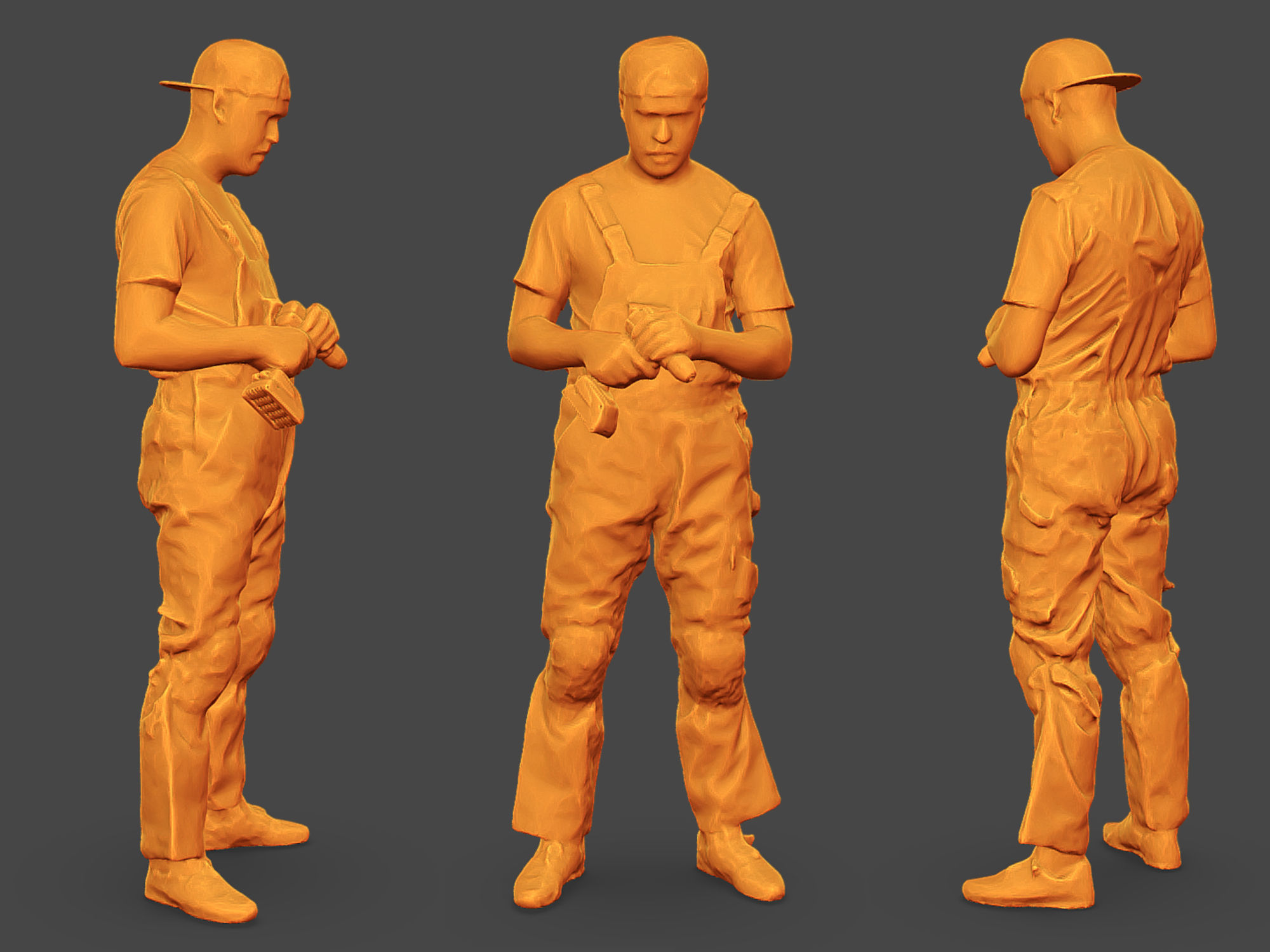Stylized Car Mechanics Characters 3D Model Collection_4