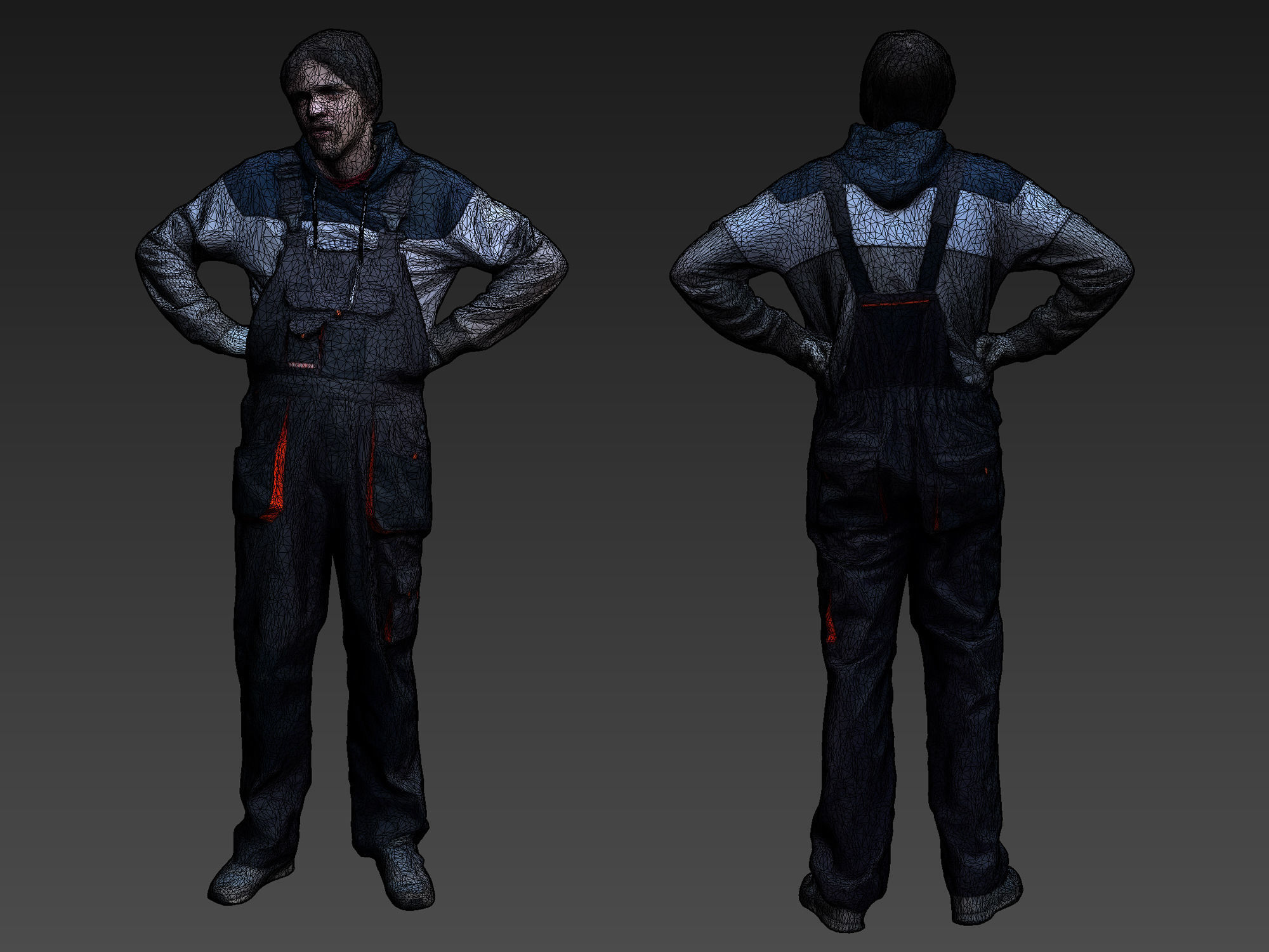 Stylized Car Mechanics Characters 3D Model Collection_29