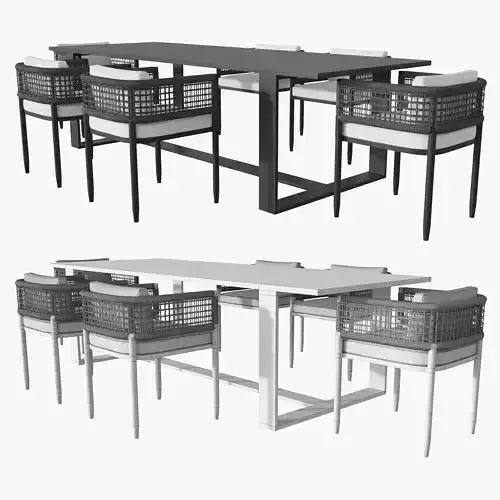 PARKER DINING TABLE and VERONA ARMCHAIR