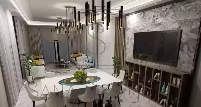 Living Rooms plus Dinning Reception