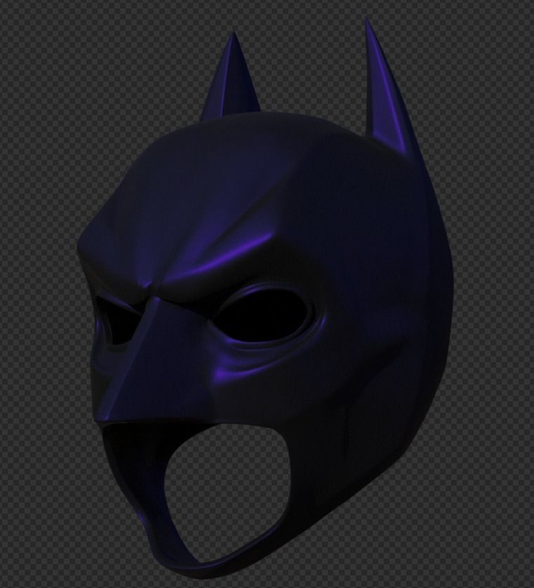 Dark knight rises batman cowl 3D print model_11