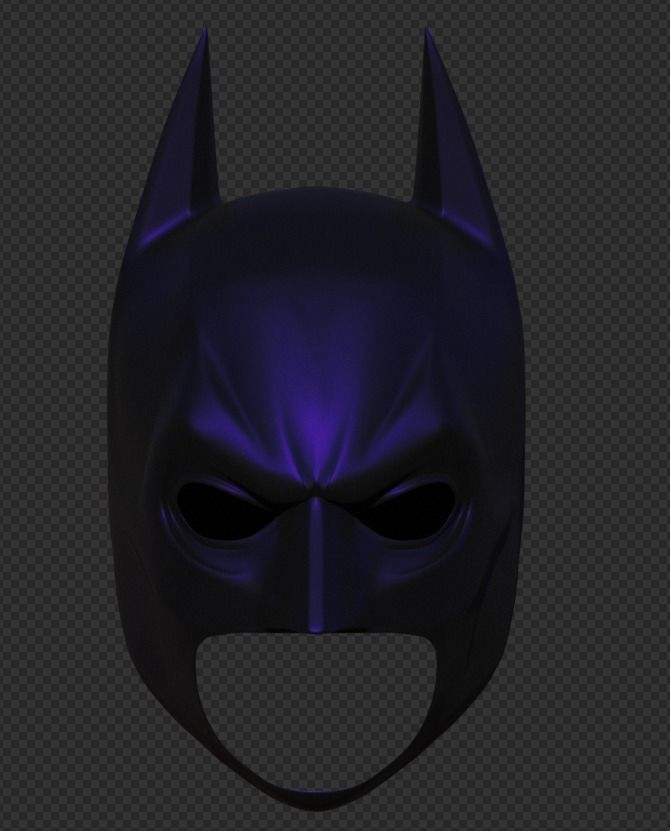 Dark knight rises batman cowl 3D print model_4