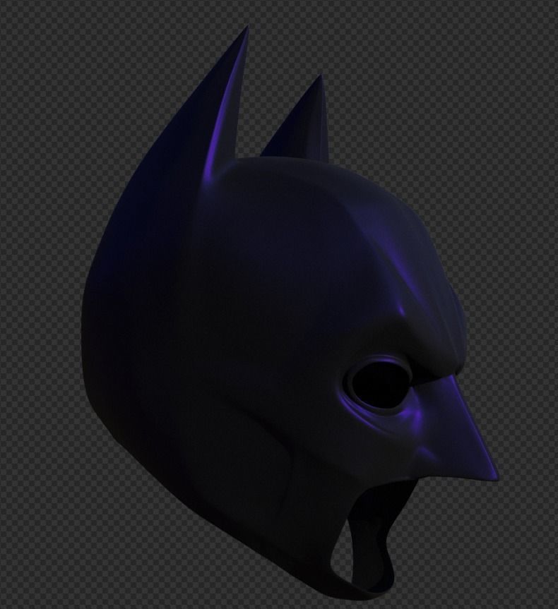 Dark knight rises batman cowl 3D print model_22