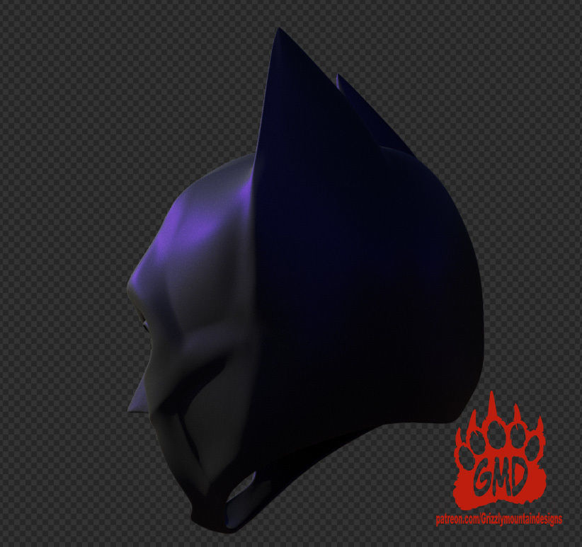 Dark knight rises batman cowl 3D print model_10