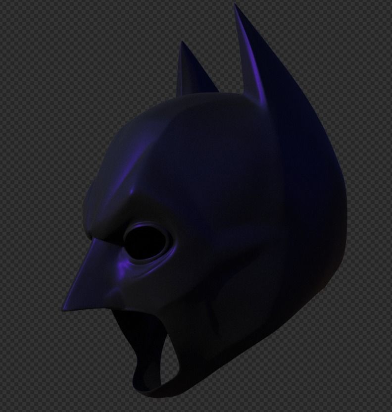 Dark knight rises batman cowl 3D print model_19
