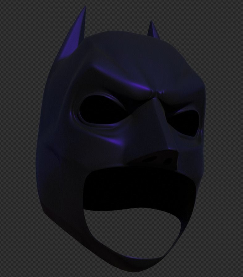 Dark knight rises batman cowl 3D print model_20